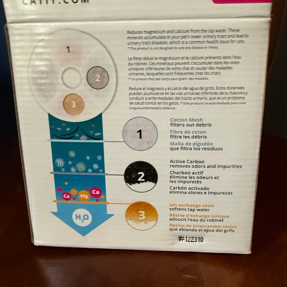 Catit Fountain Filter Triple Action- Only 2 in Pack